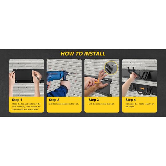 48" Alloy Steel with 3 Panels & 7 Hooks Heavy Duty 440lbs Adjustable Hooks - Picture 9 of 10